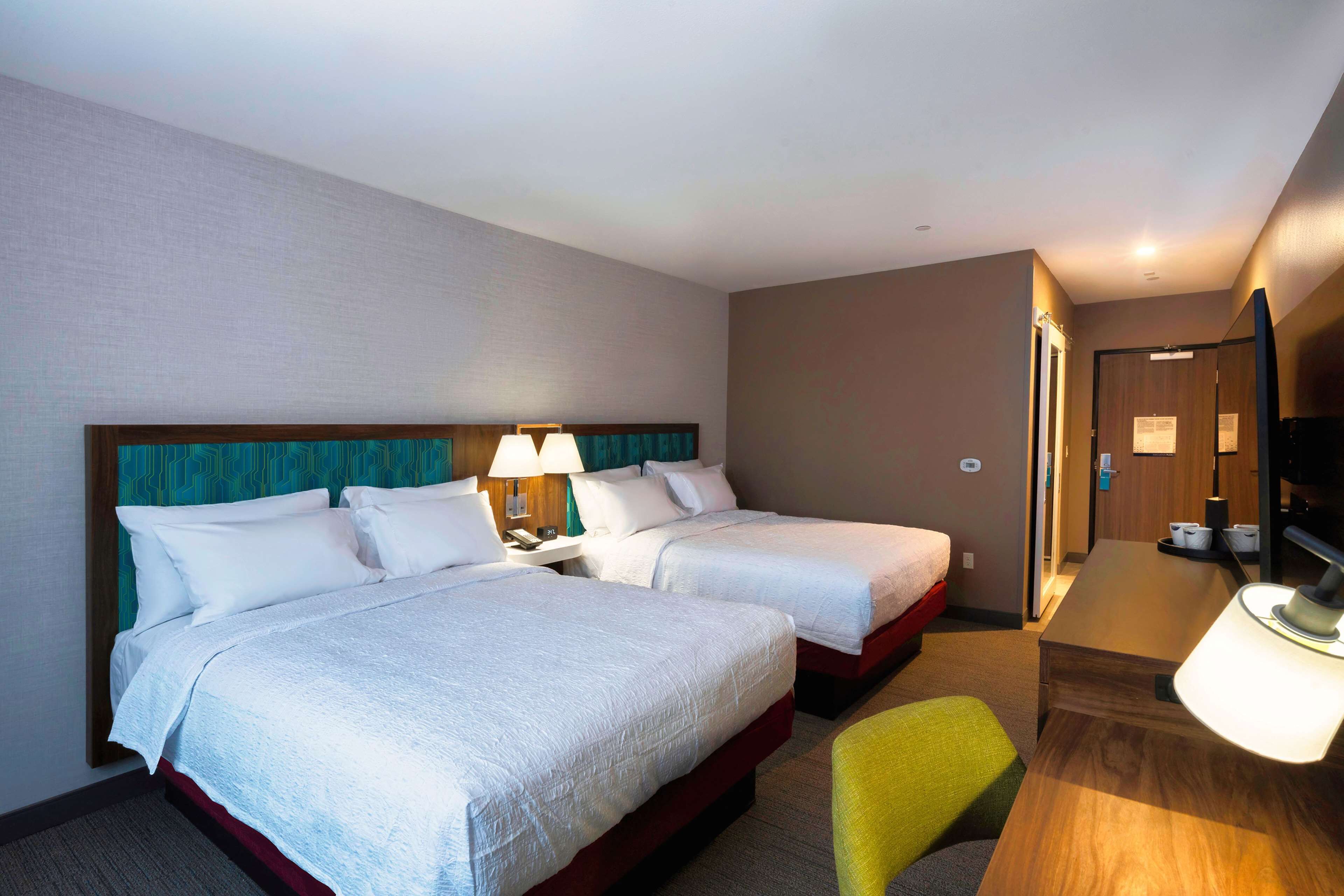 Blackout drapes, iron/ironing board, bed sheets