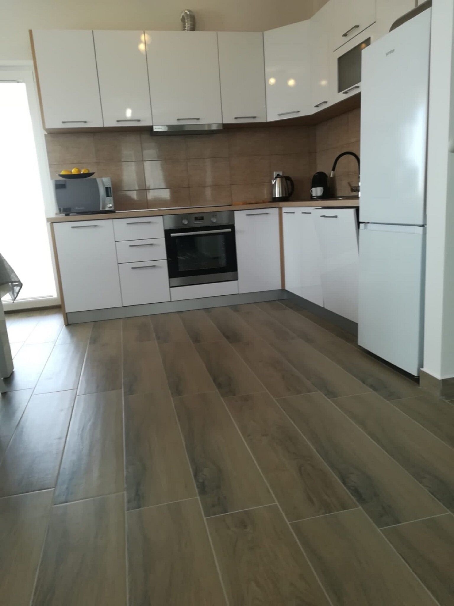 Departamento (Two Bedroom Apartment with Terrace an) | Cocina privada | Refrigerador 