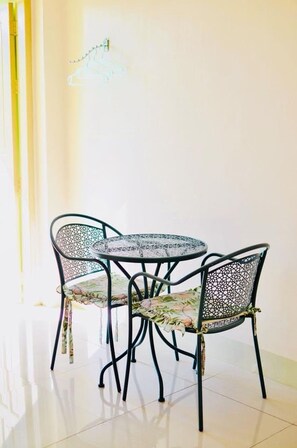 Spiseområde på rommet