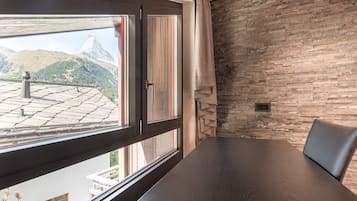 Two-Bedroom Attic Apartment with Matterhorn View | 2 bedrooms, desk, laptop workspace, soundproofing