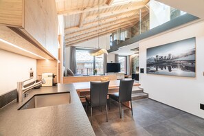 Two-Bedroom Attic Apartment with Matterhorn View | Private kitchen | Full-size fridge, oven, stovetop, dishwasher