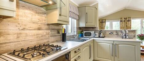 Fridge, oven, stovetop, toaster