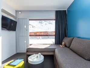 TV - Renovated 3-room apartment - Ski-in/ski-out - 8 people (Les Arcs 2000)