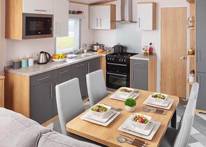 Fridge, oven, stovetop, toaster