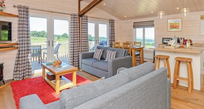 Luxurious and contemporary lodge with stunning countryside views.