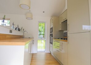 Fridge, oven, stovetop, toaster