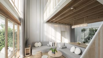 River View Pool Villa Suite | 1 bedroom, hypo-allergenic bedding, down comforters, minibar