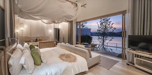 River View Pool Villa | Hypo-allergenic bedding, down comforters, minibar, in-room safe