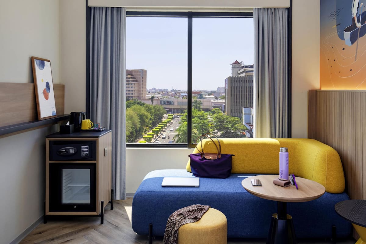 In-room safe, desk, blackout curtains, iron/ironing board