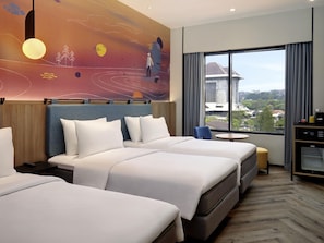 In-room safe, desk, blackout curtains, iron/ironing board