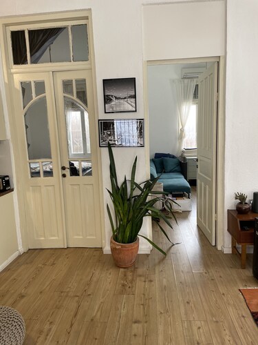 Rare private cottage, block from the best TLV beach!