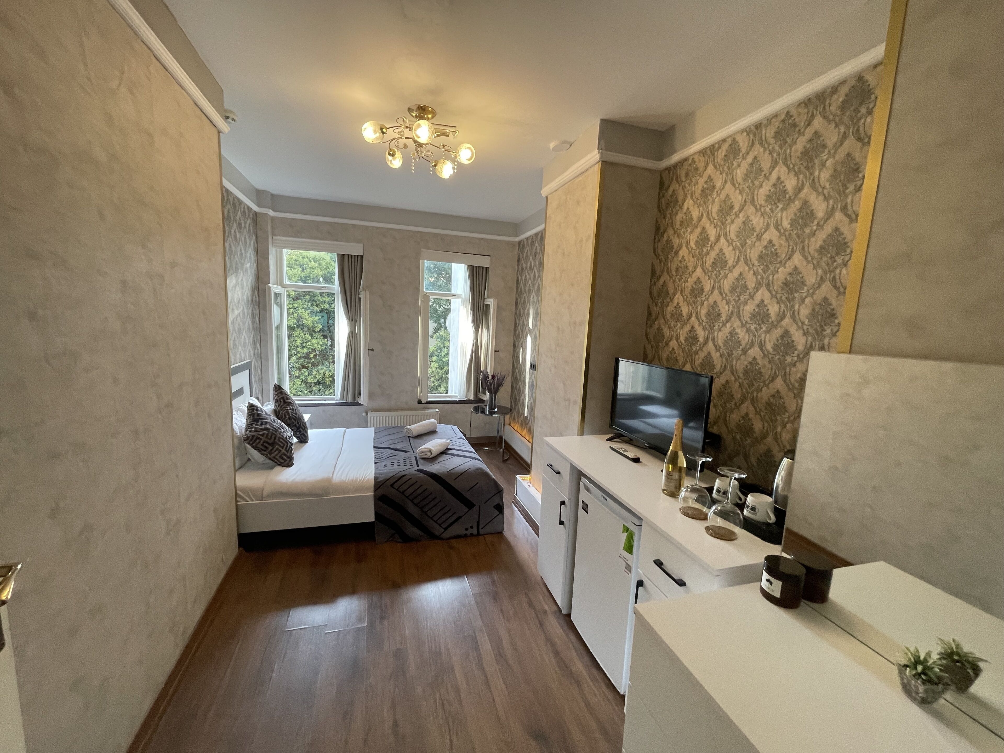 디자인 트리플룸, 정원 전망 | 이집트산 면 시트, 고급 침구, 셀렉트 컴포트 침대, 미니바