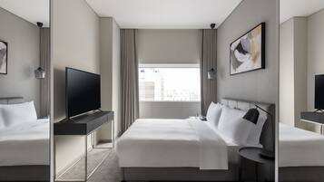 Premium bedding, down duvets, pillow-top beds, minibar