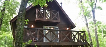 鬱蒼とした木々に囲まれたログハウス。自然に育まれた那須を楽しめる。天窓からの星空。暖炉での団らん。 - HARUNA LODGE / 那須郡 栃木県