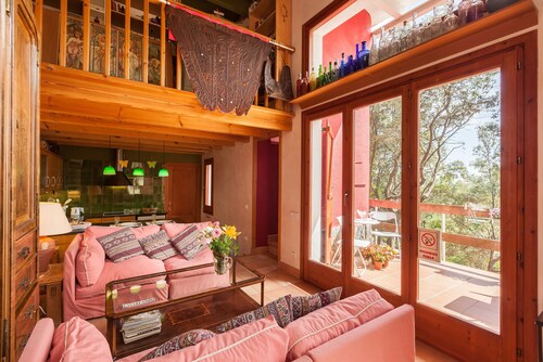 Maison de vacances 'Casa en el Montseny' avec piscine privée, vue sur la montagne et jardin