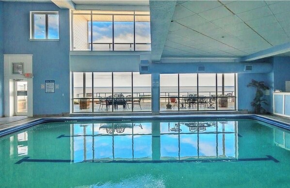 Indoor pool, a heated pool