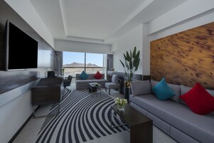 Executive-Zimmer, 1 King-Bett | Blick auf die Stadt
