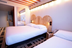 Hypo-allergenic bedding, individually furnished, desk, laptop workspace