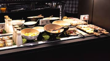 Enjoy a diverse spread of international cuisine at our buffet.