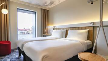 Habitación estándar, 2 camas individuales | Ropa de cama de alta calidad y caja de seguridad en la habitación