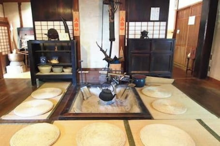 Interior. An old folk house with a hearth in the forest 30 / Ina Nagano