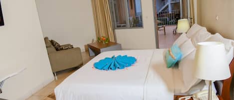 In-room safe, desk, laptop workspace, soundproofing