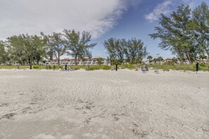 En la playa
