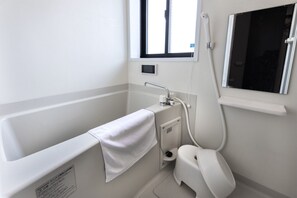 Hair dryer, towels