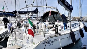 A sailboat named 'Rosa dei Venti' docked at a marina with other boats. - Captivating 2-bed Villa in Forio - Enjoy a Yacht (Forio)