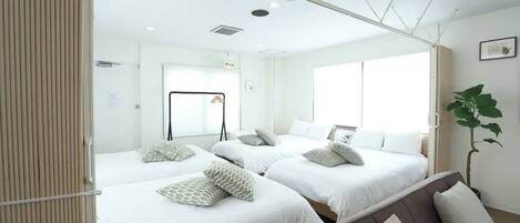 1 多间卧室、办公桌、免费 WiFi、床单