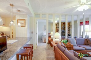 TV, caminetto, lettore DVD, videoteca