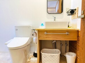 Hair dryer, towels