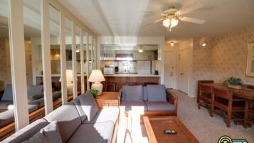 TV, fireplace, DVD player, video library