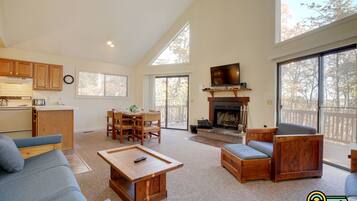 TV, fireplace, DVD player, table tennis