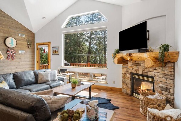 TV, fireplace, streaming services, offices