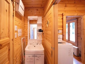 Hair dryer, towels - A newly built log cabin for rent with a spacious  / Nasu-gun Tochigi (Nasu-gun)