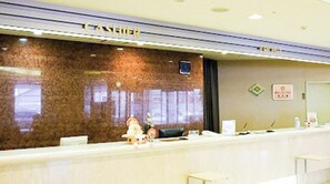 A reception desk with a 'CASHIER' sign, a window, and a door. - For business customers  Stay without meals Equi / Urakawa-gun Hokkaidō (Urakawa-gun)