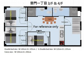 Floor plan - Hotel Issyuku Kaminarimon 3F / Taito-ku Tokyo (Taito-ku)