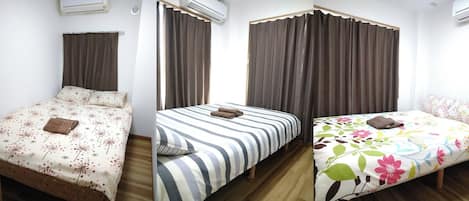 3 habitaciones, wifi gratis y ropa de cama