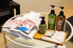Hair dryer, towels