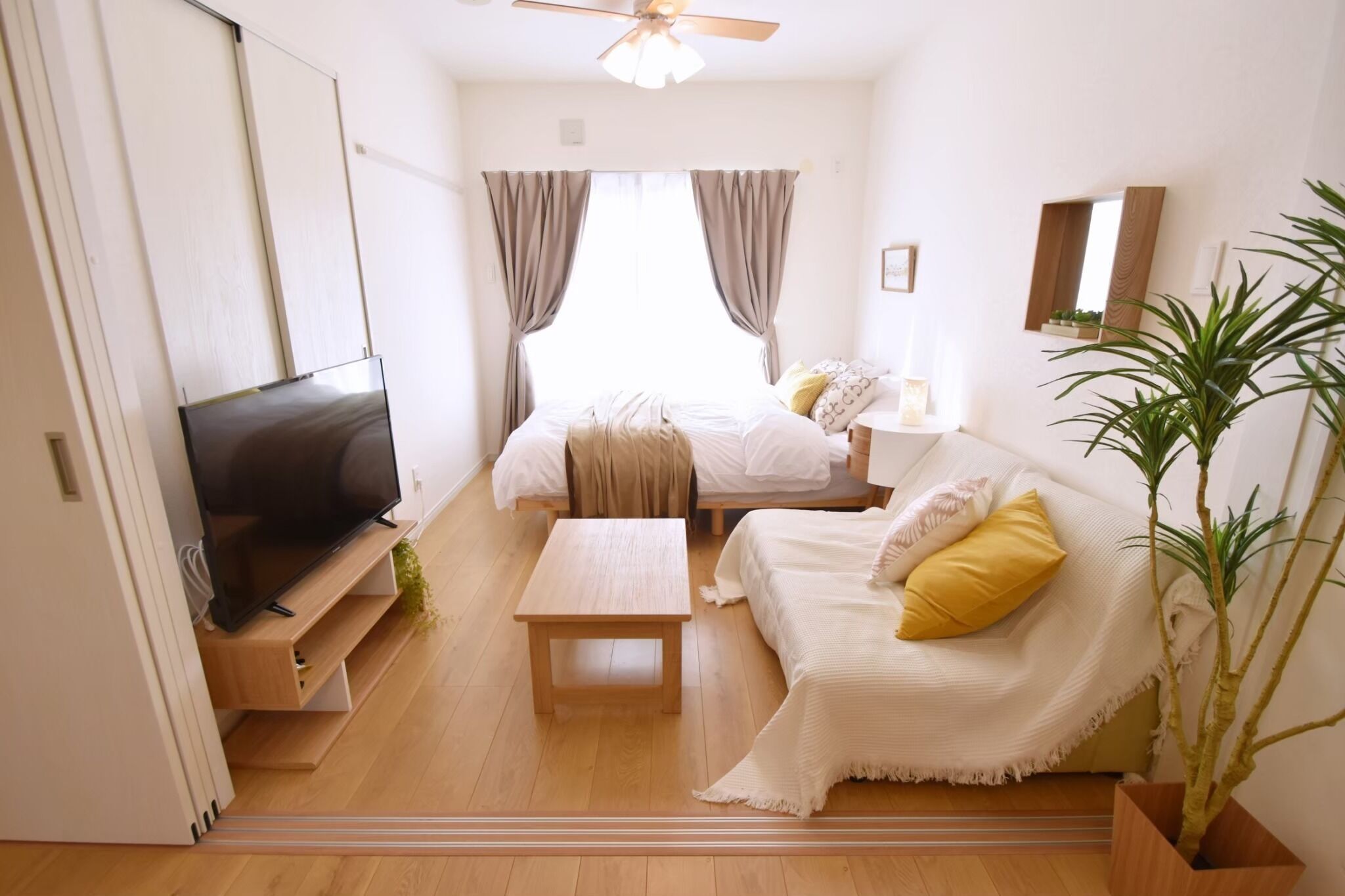 1 bedroom, iron/ironing board, bed sheets