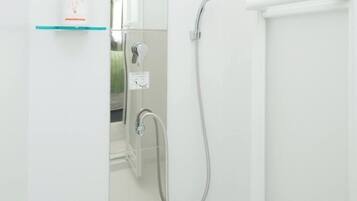 Hair dryer, towels