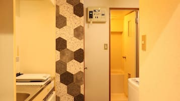 Hair dryer, towels