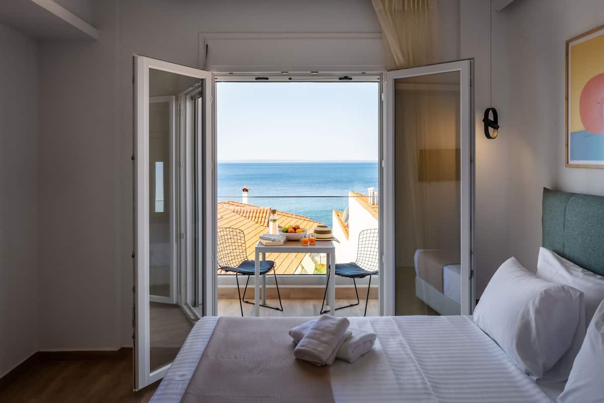 Vista spiaggia/mare