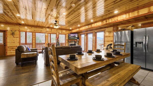 Luxury-Ferienhütte | Wohnbereich