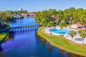 Una piscina riscaldata