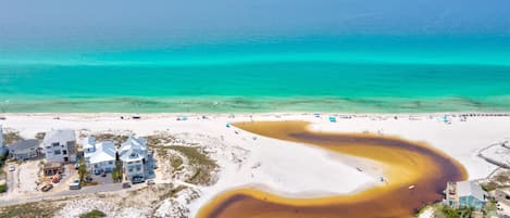 Vlak bij het strand