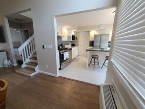 Fridge, microwave, oven, stovetop - Beautifully Renovated Home Just Steps from the Beach! Pet Friendly! (Seaside Park)