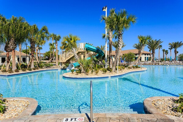 A heated pool - Oasis Retreat | Games Room | Theater | Kids Bedrooms (Davenport)