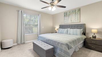 3 bedrooms, desk, iron/ironing board, WiFi (free)